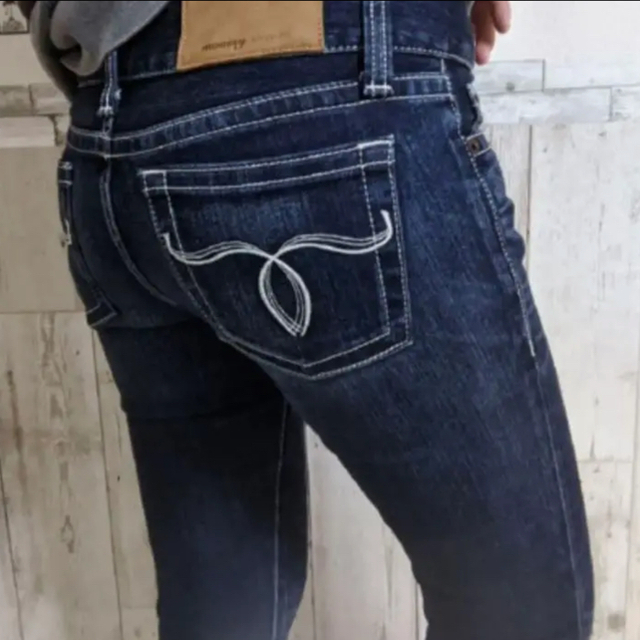 moussy powder straight slim denim 23inch