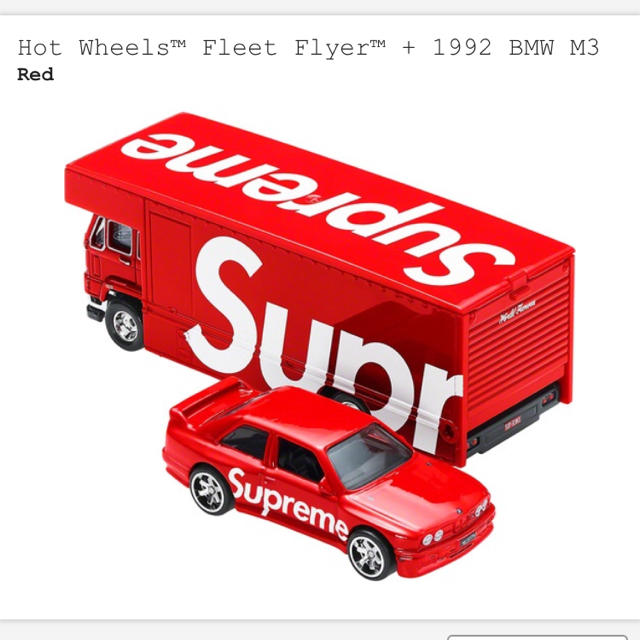 Supreme(シュプリーム)のsupreme Hot Wheels Fleet Flyer 1992 BMW  エンタメ/ホビーのおもちゃ/ぬいぐるみ(ミニカー)の商品写真