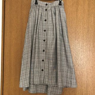 ダブルクローゼット(w closet)のチェック柄ロングスカート(ロングスカート)