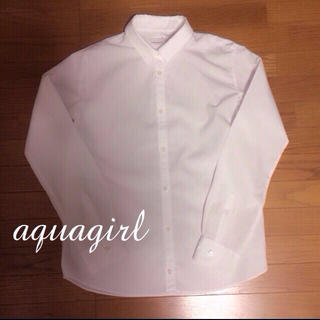 アクアガール(aquagirl)のaquagirl♡ホワイトシャツ(シャツ/ブラウス(長袖/七分))