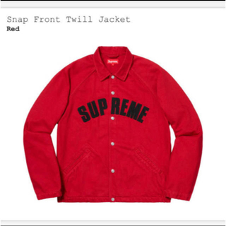 シュプリーム(Supreme)のSupreme Snap Front Twill Jacket Red(ブルゾン)