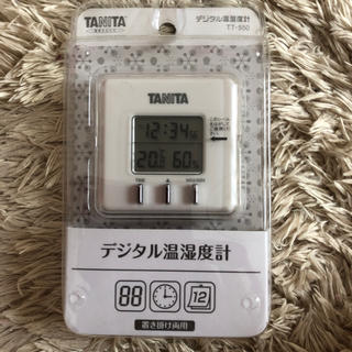 タニタ(TANITA)のTANITAデジタル温湿度計(置時計)