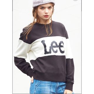 リー(Lee)のLEE リー 配色パネルクルーネックスウェット M／ブラック 新品タグ付き！(トレーナー/スウェット)