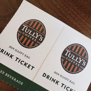 タリーズコーヒー(TULLY'S COFFEE)のTULLY'S COFFEE　ドリンクチケット1枚(フード/ドリンク券)