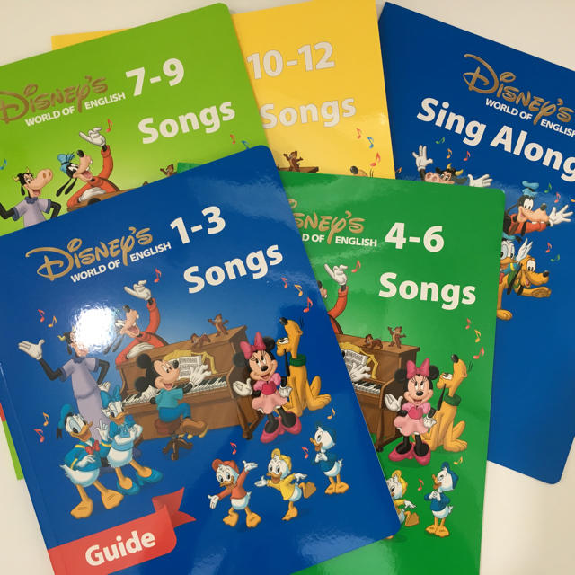 Disney - DWE☆Songsガイド4冊Sing Along!ガイド1冊と小鳥シールの通販 by るるん☆'s shop｜ディズニーならラクマ