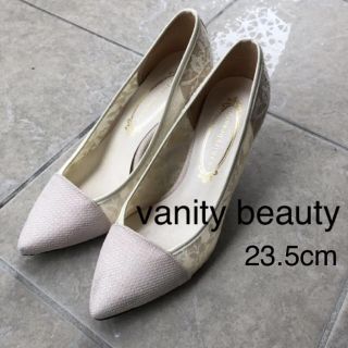 バニティービューティー(vanitybeauty)のvanitybeauty 白 レース パンプス(ハイヒール/パンプス)