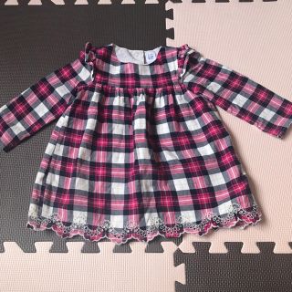 ベビーギャップ(babyGAP)のbaby GAP チェックワンピース(ワンピース)