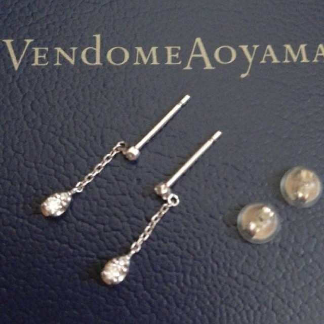 Vendome Aoyama(ヴァンドームアオヤマ)のお値下げ！ヴァンドーム青山　プラチナ　ダイヤモンド　ドロップピアス レディースのアクセサリー(ピアス)の商品写真