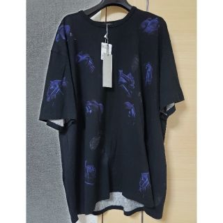 ラッドミュージシャン(LAD MUSICIAN)の[美品]ラッドミュージシャン　18aw　ビッグティー　フラワー青　42 タグ付き(Tシャツ/カットソー(半袖/袖なし))