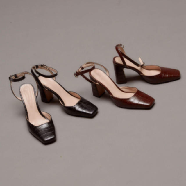 Ameri VINTAGE - randeboo croco lady heelの通販 by na's shop ...