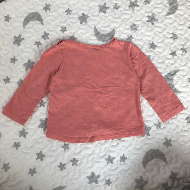 ZARA KIDS(ザラキッズ)のZARA KIDS  ロングTシャツ  12-18months ピンク色 キッズ/ベビー/マタニティのベビー服(~85cm)(Ｔシャツ)の商品写真