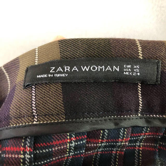ZARA(ザラ)のZARA チェック プリーツスカート レディースのスカート(ひざ丈スカート)の商品写真