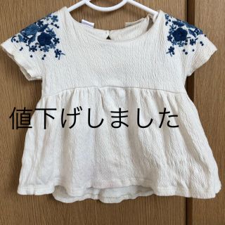 ザラキッズ(ZARA KIDS)のZARA KIDS  刺繍チュニック 12-18months(Ｔシャツ)