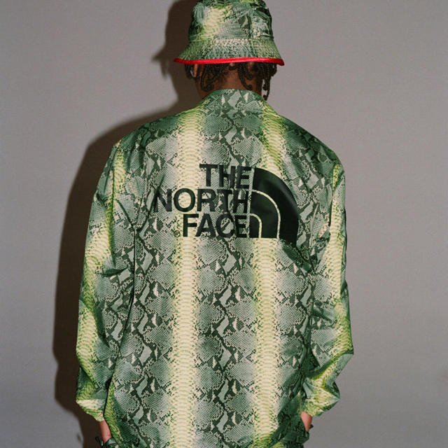 Supreme The North Face 2018 ヘビ柄 コーチジャケット | myglobaltax.com