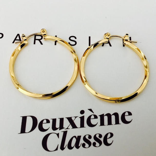 ★新品 DEUXIEME CLASSE ドゥーズィエムクラス ねじりフープピアス