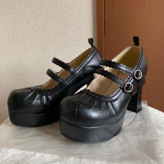 BODYLINE ストラップ 厚底 パンプス