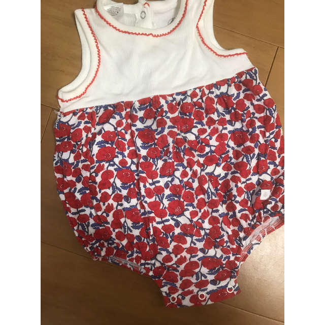 PETIT BATEAU(プチバトー)のpetit bateau 60cm  キッズ/ベビー/マタニティのベビー服(~85cm)(ロンパース)の商品写真