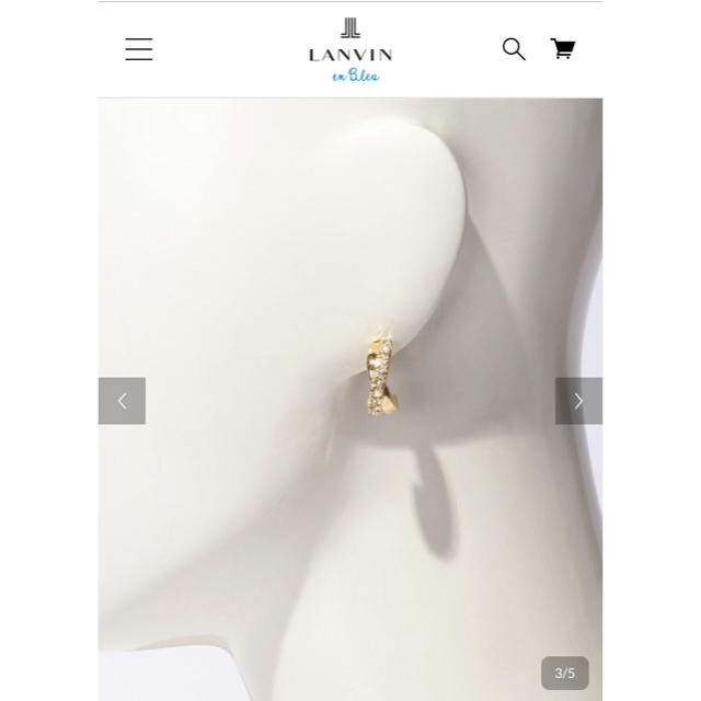 LANVIN en Bleu(ランバンオンブルー)のお値下げ ☆LANVIN en Bleu ピアス☆ レディースのアクセサリー(ピアス)の商品写真