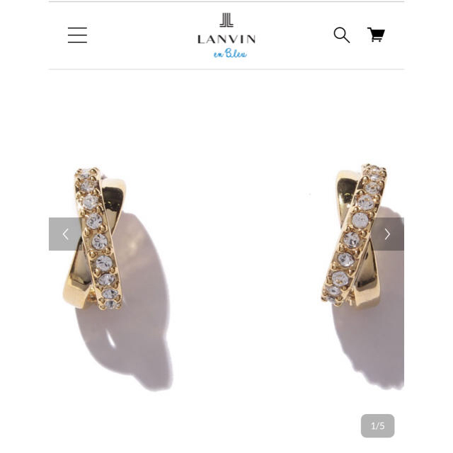 LANVIN en Bleu(ランバンオンブルー)のお値下げ ☆LANVIN en Bleu ピアス☆ レディースのアクセサリー(ピアス)の商品写真