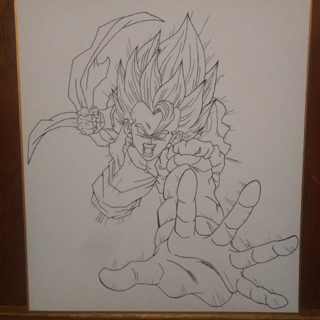 ドラゴンボール ドラゴンボール 色紙 手描きイラスト ゴジータ 線画の通販 By N S Shop ドラゴンボールならラクマ