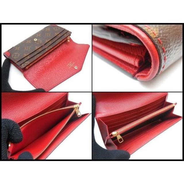 LOUIS VUITTON(ルイヴィトン)のルイヴィトン モノグラム サラ レティーロ 長財布 M61184 赤 レディースのファッション小物(財布)の商品写真