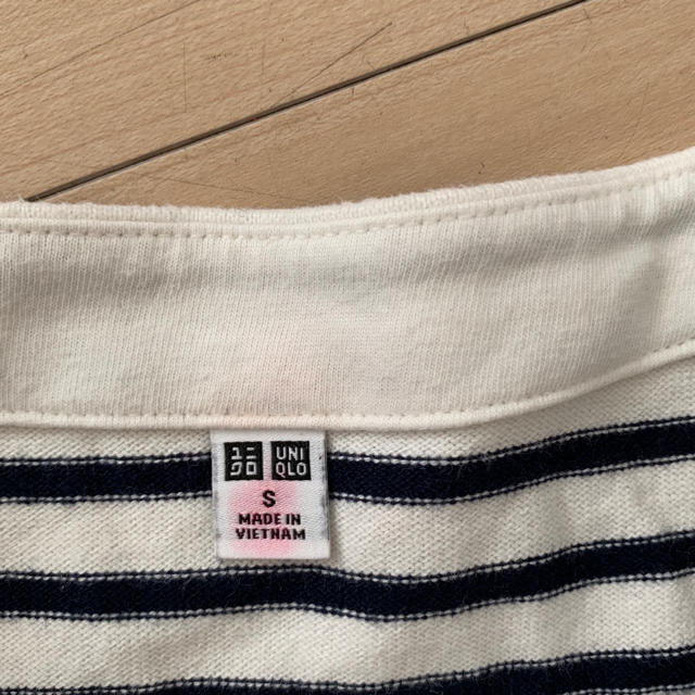 UNIQLO(ユニクロ)のユニクロ ボーダーTシャツ レディースs レディースのトップス(Tシャツ(長袖/七分))の商品写真