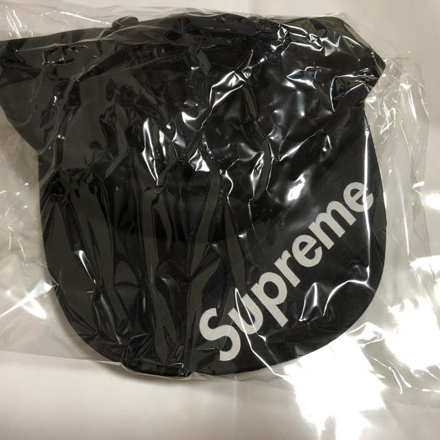 Supreme visor label 6-panel black シュプリーム