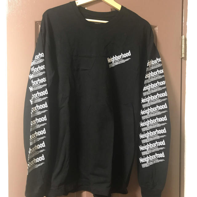 NEIGHBORHOOD(ネイバーフッド)のNEIGHBORHOOD 18aw ブラック ロンT 長袖Tシャツ Lサイズ  メンズのトップス(Tシャツ/カットソー(七分/長袖))の商品写真