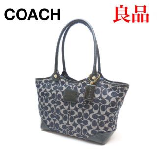 コーチ(COACH)のCOACH コーチ デニム トートバッグ ショルダーバッグ 12573 青系(トートバッグ)