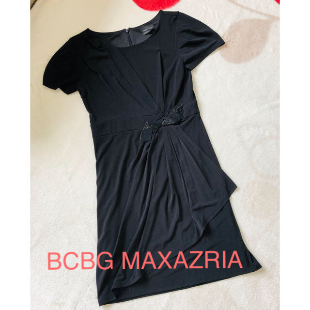 BCBGMAXAZRIA(ビーシービージーマックスアズリア)の再値下げ）BCBG MAXAZRIA ビジューワンピース レディースのワンピース(ひざ丈ワンピース)の商品写真