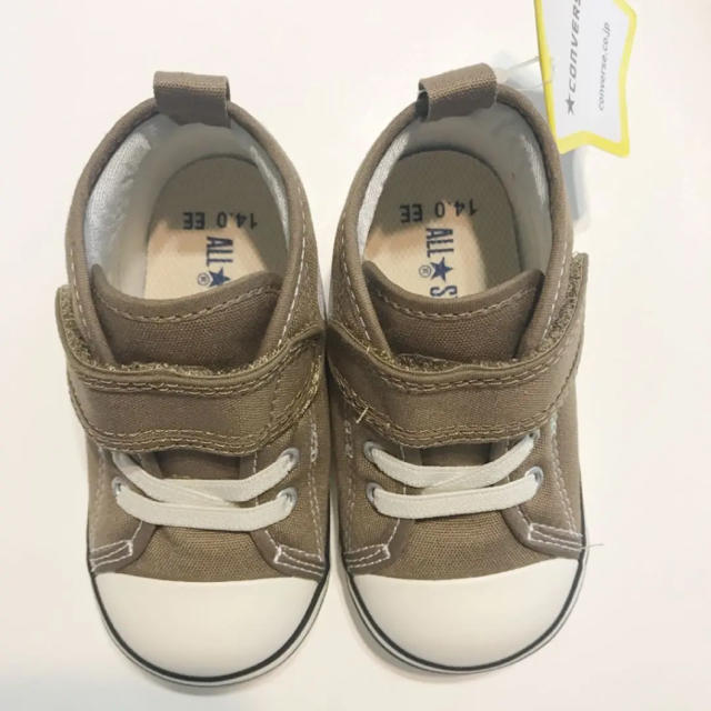 CONVERSE(コンバース)のコンバーススニーカー☆新品 ブラウン 14.0 キッズ/ベビー/マタニティのベビー靴/シューズ(~14cm)(スニーカー)の商品写真