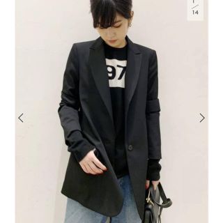 アパルトモンドゥーズィエムクラス(L'Appartement DEUXIEME CLASSE)の本日までの出品  APSTUDIO  BLACK Wool  JK  36(テーラードジャケット)