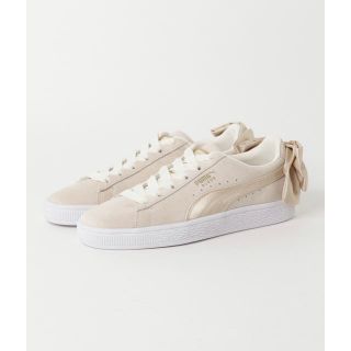 プーマ(PUMA)のpuma スニーカー リボン ベージュ(スニーカー)