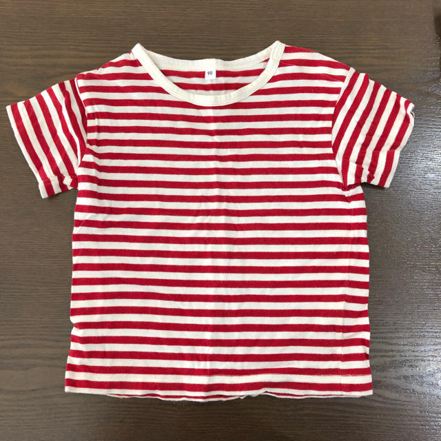 MUJI (無印良品)(ムジルシリョウヒン)の★uuu_0925さま専用★【無印良品】Tシャツ キッズ90cm ボーダー キッズ/ベビー/マタニティのキッズ服男の子用(90cm~)(Tシャツ/カットソー)の商品写真