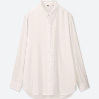 ユニクロ(UNIQLO)のユニクロ ◆ レーヨン エアリー ブラウス Lサイズ(シャツ/ブラウス(長袖/七分))