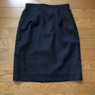 13号 受付 OL 制服 事務服 スカート ストライプ オフィス (ひざ丈スカート)