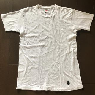 アベイシングエイプ(A BATHING APE)の＊A BATHING APE×Hanes  エイプ  ヘインズ  白T(Tシャツ/カットソー(半袖/袖なし))