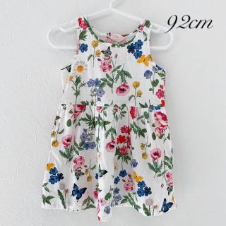 エイチアンドエム(H&M)の♡花柄ワンピース♡ピンク×赤×白×黄色×緑×青×紫♡(ワンピース)