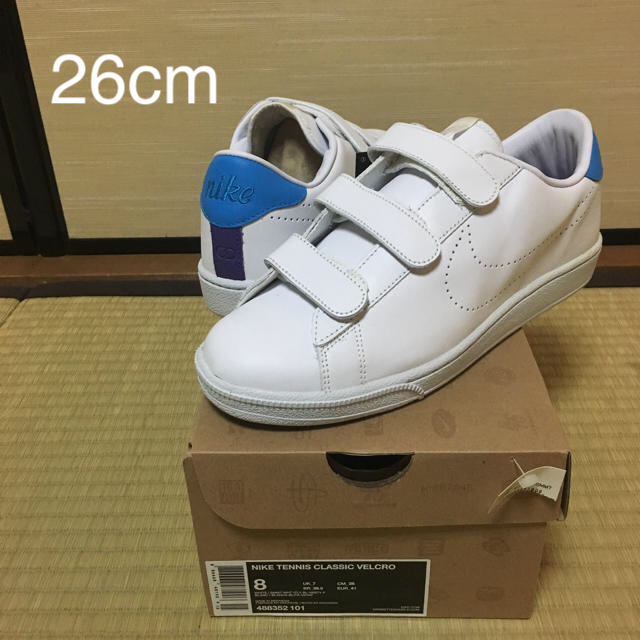 NIKE(ナイキ)の26cm TENNIS CLASSIC VELCRO ベルクロ fragment メンズの靴/シューズ(スニーカー)の商品写真