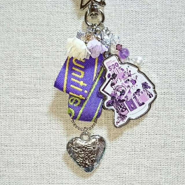 嵐(アラシ)のキーホルダー💜💜💜 ハンドメイドのアクセサリー(キーホルダー/ストラップ)の商品写真