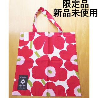 マリメッコ(marimekko)の新品 マリメッコ トートバッグ 50周年限定品 赤(ショルダーバッグ)