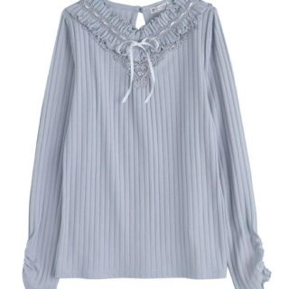 アクシーズファム(axes femme)の☆新品タグ付 axes femmeアクシーズ ハシゴレースプルオーバー☆(カットソー(長袖/七分))