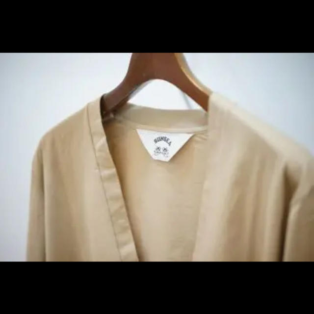 SUNSEA(サンシー)の最終値下げ！Deep V-neck Pull Over/Beige サイズ３ メンズのトップス(Tシャツ/カットソー(七分/長袖))の商品写真