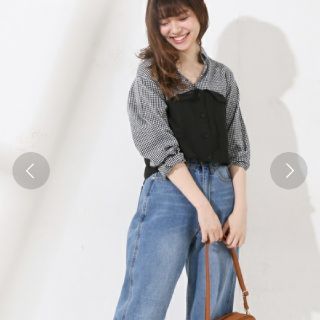 ナチュラルクチュール(natural couture)のビスチェドッキングシャツ(シャツ/ブラウス(長袖/七分))