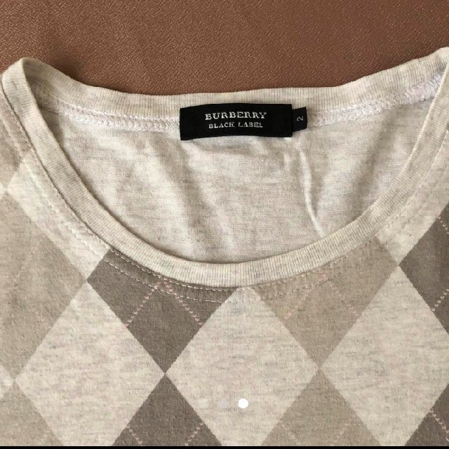 BURBERRY BLACK LABEL(バーバリーブラックレーベル)のBURBERRY black label アーガイル カットソー 半袖 メンズのトップス(Tシャツ/カットソー(半袖/袖なし))の商品写真