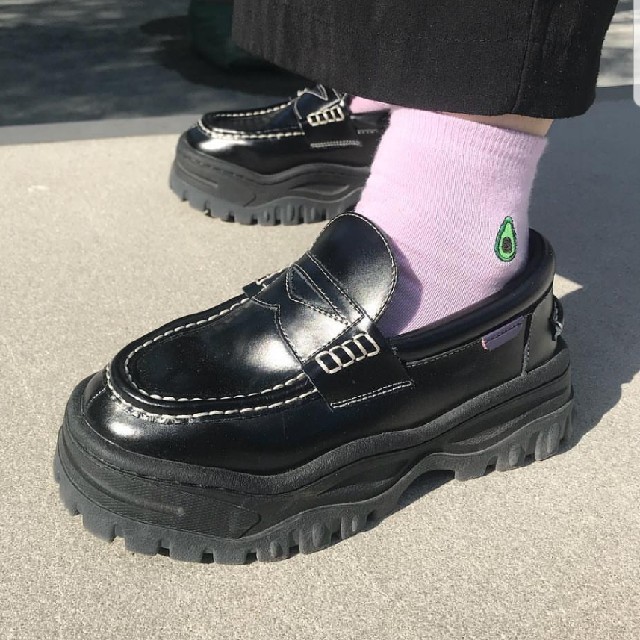 大特価 COMME 希少 黒 サイズ41(26.8㎝) ローファー angelo eytys