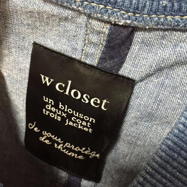 w closet(ダブルクローゼット)のw closet デニムブルゾン レディースのジャケット/アウター(Gジャン/デニムジャケット)の商品写真