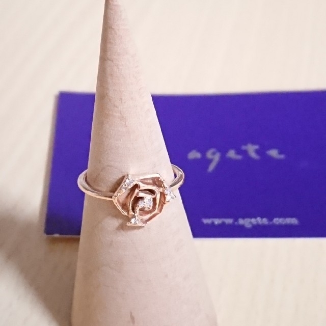 agete K10 ダイヤモンド 0.046の通販 by tutu's shop｜アガットならラクマ - アガット 指輪 #9 バラ 正規店