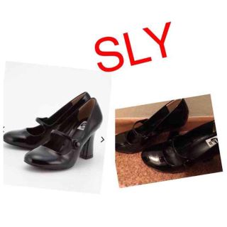 スライ(SLY)のSly パンプス 黒 ストラップ(ハイヒール/パンプス)