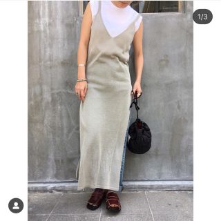 TAN luster dress 完売(ロングワンピース/マキシワンピース)